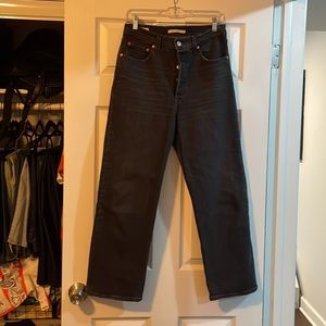 LEVI'S ribcage straight ankle jeans